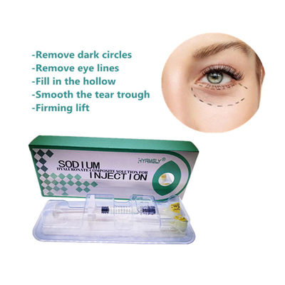 محلول هيالورونات الصوديوم للعين إزالة الدوائر الداكنة ملء الجلد 1 مل