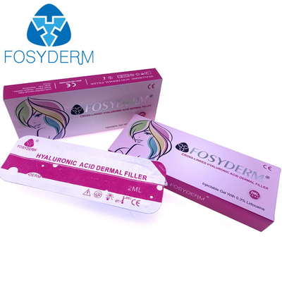 2 مل Fosyderm Dermal Filler حمض الهيالورونيك لتعزيز الشفاه