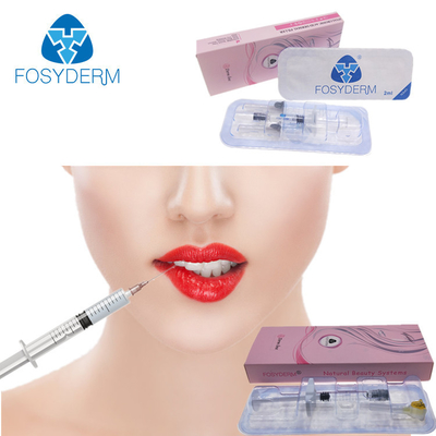 Fosyderm 2ml Derm Lip Dermal Filler Hyaluronic Acid Injection لمدة 8-12 أشهر
