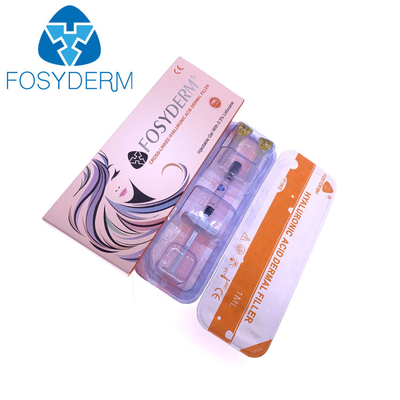 Fosyderm Hyaluronic Acid Face Dermal Filler Cross Linked HA جل 1 مل 2 مل 5 مل