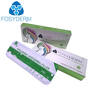 حشو فوسيدرم 2 مللي لخدود الذقن والشفاه وإزالة التجاعيد وحمض الهيالورونيك