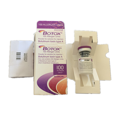 حقن البوتوكس الأبيض Allergan 100iu لسم البوتولينوم للوجه