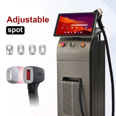 آلة إزالة الشعر بالليزر 808nm متقدمة 15.6 بوصة 4K شاشة ذكية 10-120J/cm\u00b2