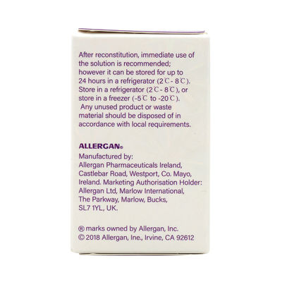 مسحوق توكسين البوتولينوم عالي الجودة من Allergan  100 وحدة