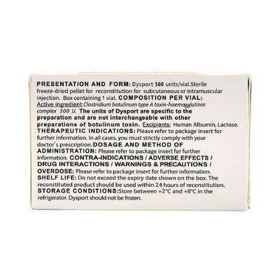 ديسبورت 500 وحدة توكسين البوتولينوم للعناية بالبشرة إزالة التجاعيد حقن البوتوكس