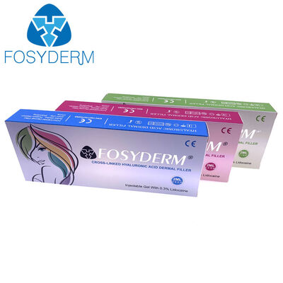 Fosyderm حمض الهيالورونيك حشو الشفاه الجلدي حشو الجلد الوجه المتشابك