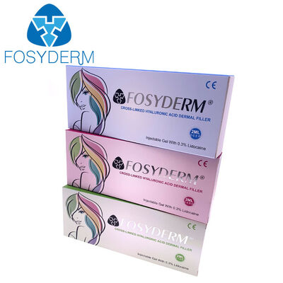 Fosyderm حمض الهيالورونيك حشو الشفاه الجلدي حشو الجلد الوجه المتشابك
