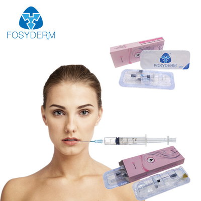 Fosyderm 2ml Derm Lip Dermal Filler Hyaluronic Acid Injection لمدة 8-12 أشهر