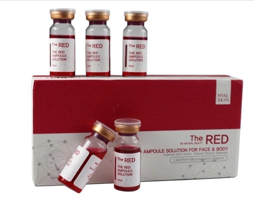 10 مل / زجاجة RED Ampoule Solution Lipolytic Injection Lipolytic Injection Fat Loss