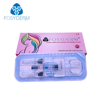Fosyderm 2Ml Lips Filler يزيل التجاعيد المتوسطة Hyaluronic Acid