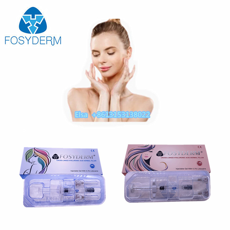 Fosyderm 2ml هيل حمض الهيالورونيك حقن ملء الجلد لعناية بشرة الوجه والأنف