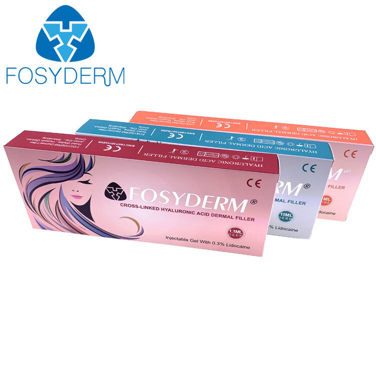 ملء HA يطبق على الوجه الخد الشفاه والجسم لتحسين حجم فعال