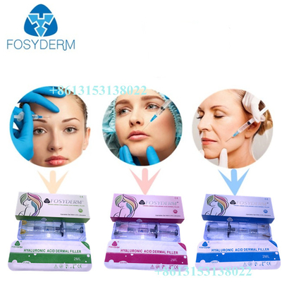 Fosyderm Dermal Filler Hyaluronic Acid Injection 24mg / ml HA للشفاه CE