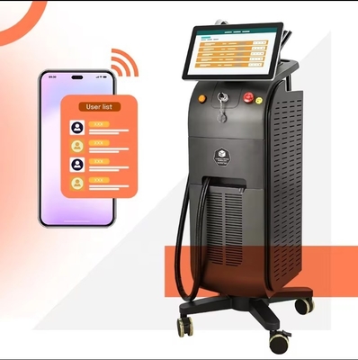 808nm عقدة واحدة / مزدوجة 1200W 1800W آلة إزالة الشعر بالليزر بالديود الثلج التيتانيوم للصالون