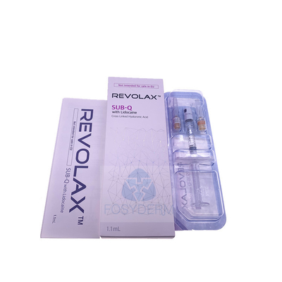 Original Korea Revolax Dermal Filler Cross Linked Hyaluronic Acid Injection 24mg / ml. الأصلي كوري ريفولاكس حشو جلدي عبر حقن حمض الهيالورونيك المتصل 24 ملغ / مل